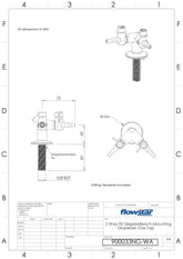 Two Way Bench Mounted Drop Lever Gas Tap - 900033