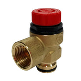 Altecnic / Caleffi Series 312 Pressure Relief Valve 1/2" Pushfit x F 3 Bar - A312401CST