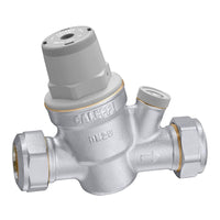 Altecnic Caleffi 22mm Prescal Series 533 High Temp Pressure Reducing Valve with Gauge Port 533751H