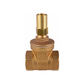 Reliance RWC 1/2" (DN15) FBSP Bronze Gate Valve Lockshield Operated - GATE110020